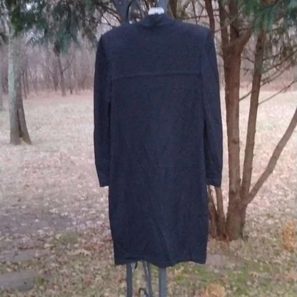 ST JOHN COLLECTION MARIE GRAY BLACK KNIT DRESS SIZE 10 - Picture 8 of 11